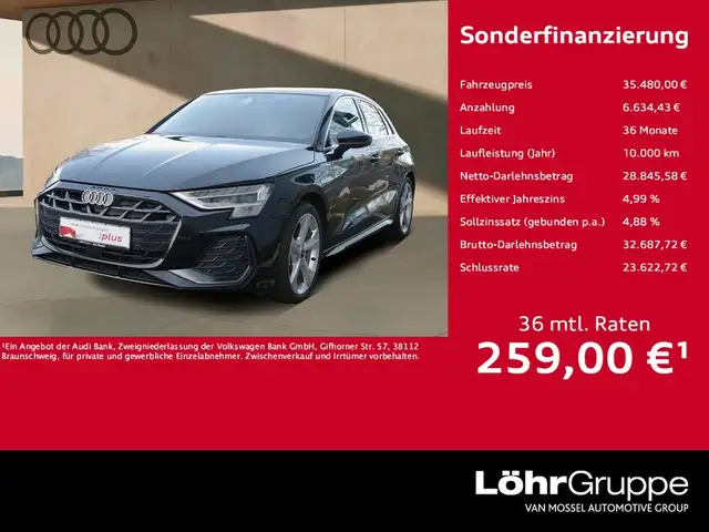 Audi A3 Sportback 35 TDI S line 18"|NAVI|PANO|SHZ|RFK