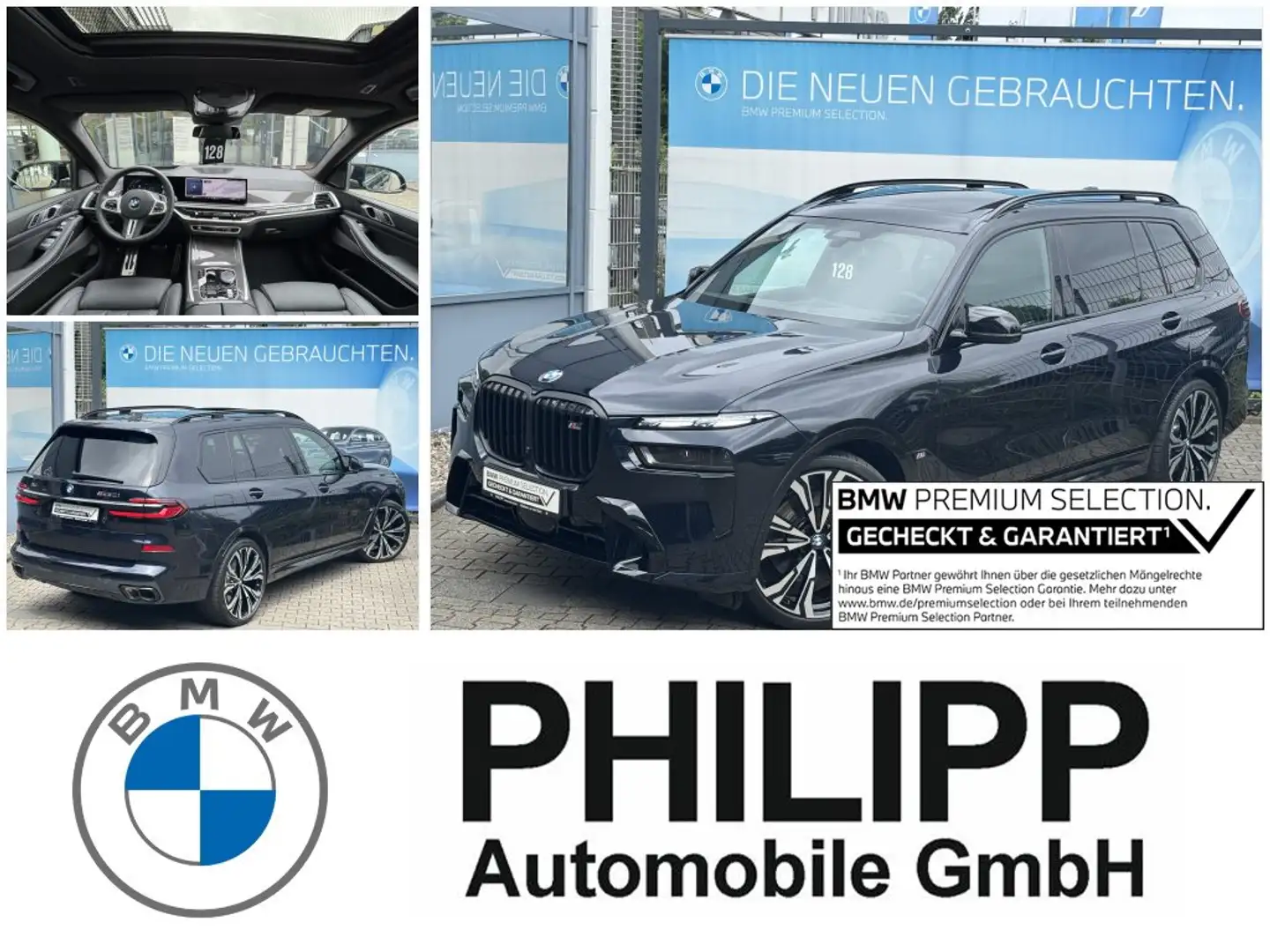 BMW X7 M 60i M Sport Pro Sky StHzg AHK Autobahnas 23z Schwarz - 1