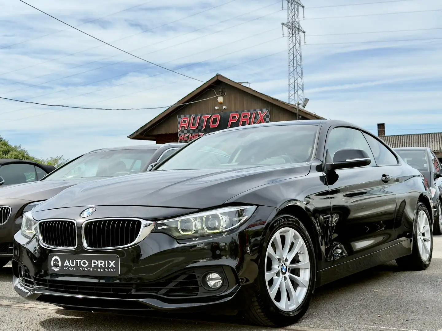 BMW 418 iA Coupé OPF LED Clim Cruise 1Er Main Carnet Zwart - 1