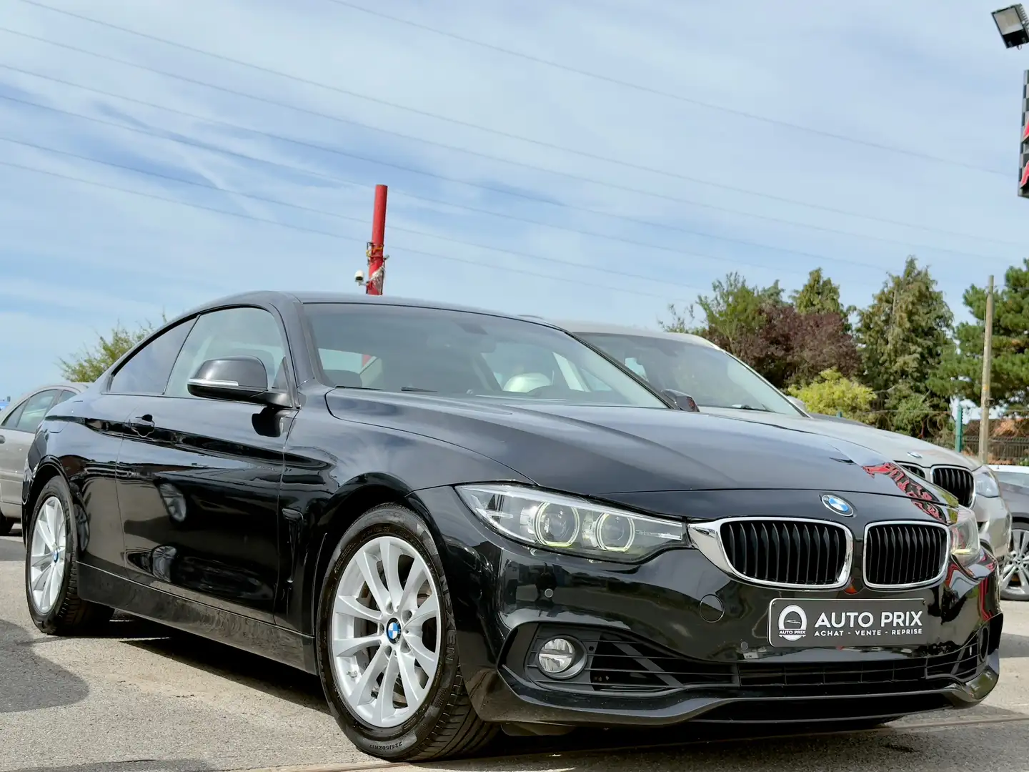 BMW 418 iA Coupé OPF LED Clim Cruise 1Er Main Carnet Zwart - 2