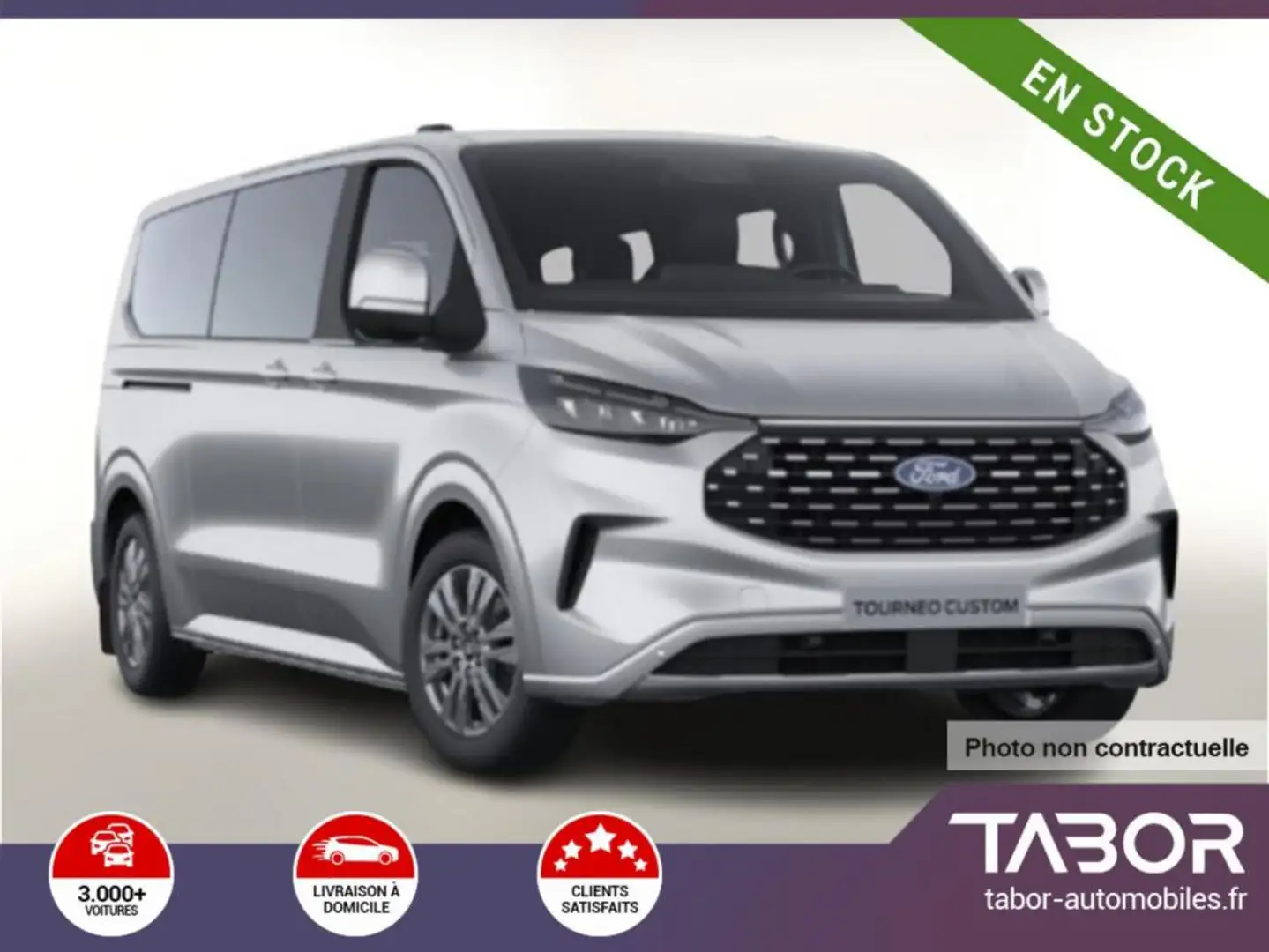 Ford Tourneo Custom 2.0 TDCi 170 Aut Tit 320 L2 Argent - 1