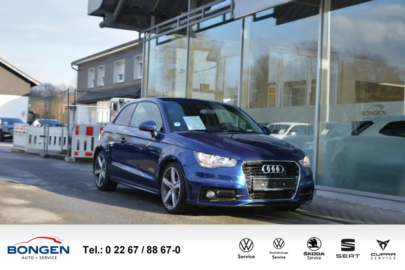 Audi A1 Ambition Exteriur S-Line Sitzhzg. PDC Klimaautomat Blau - 1