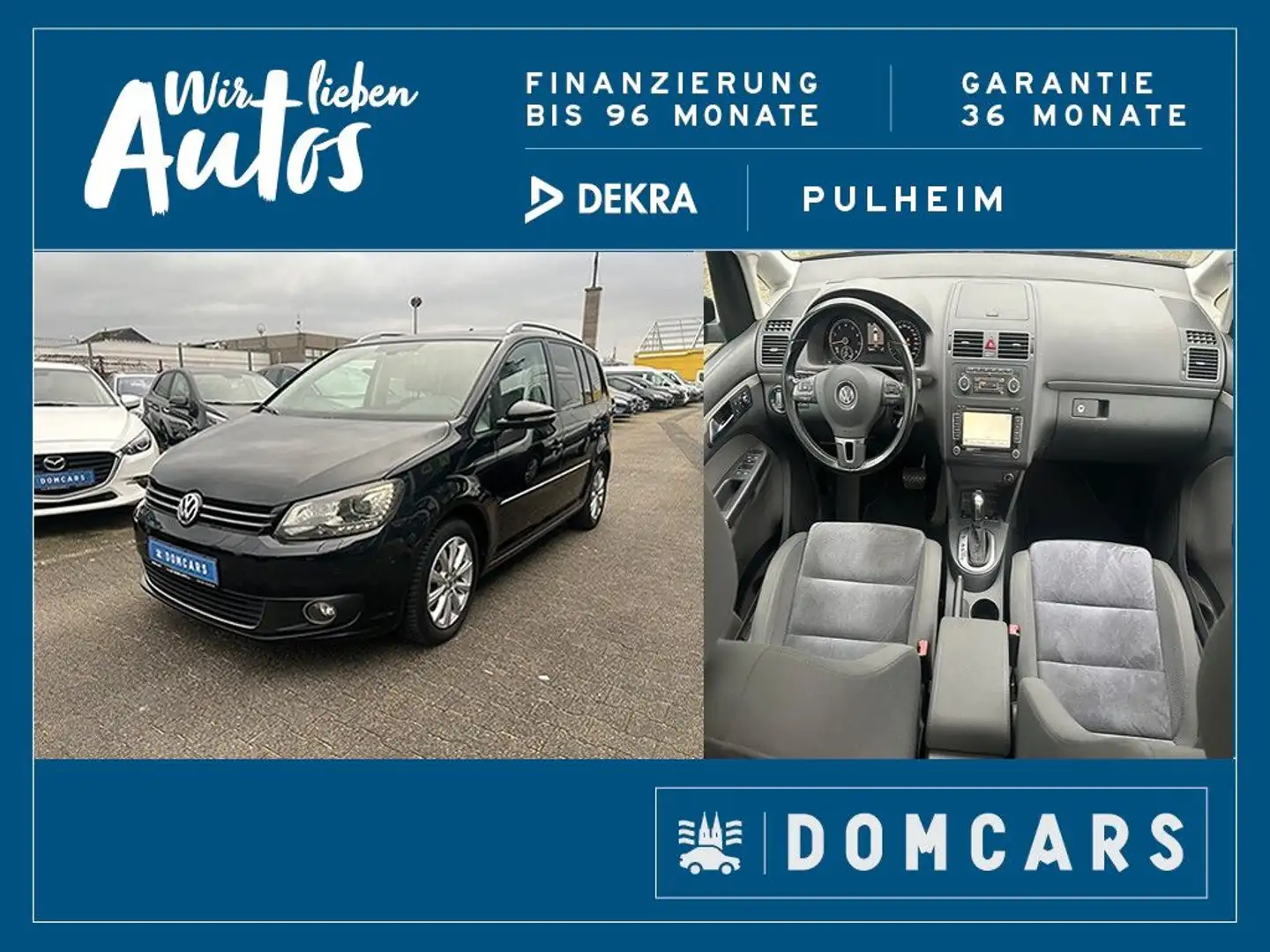 Volkswagen Touran Highline/PANO/AUTOMATIK/GARANTIE/BI-XENON Schwarz - 1