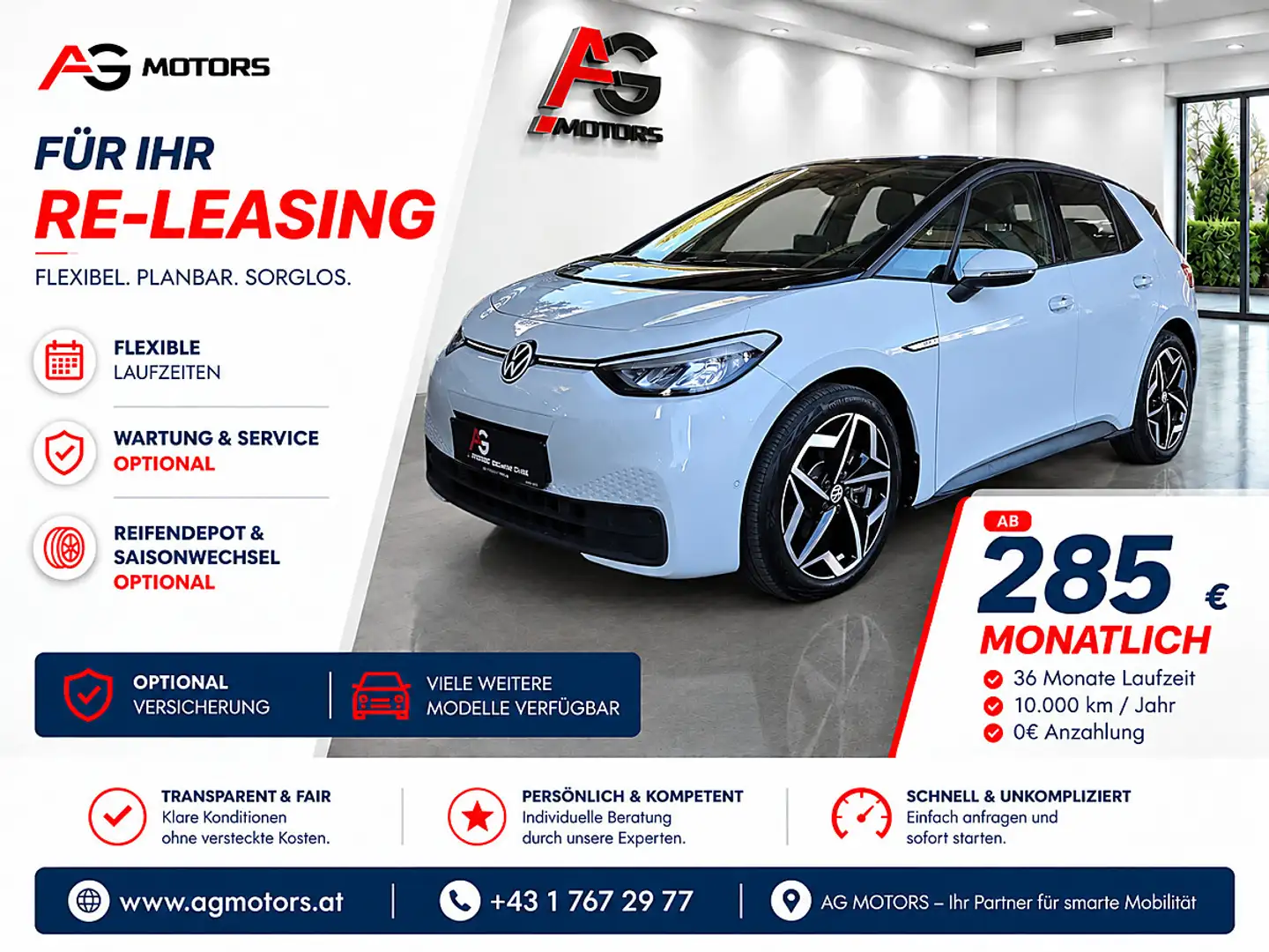 Volkswagen ID.3 ID. 3 Pro S 77kWh 5-Sitzer Weiß - 1