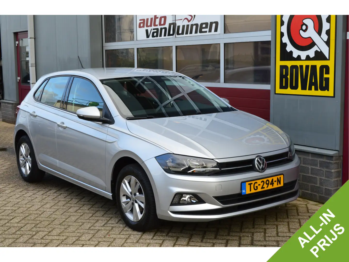 Volkswagen Polo 1.0 TSI Comfortline Business O.a: Navi, Airco, ACC Gris - 1