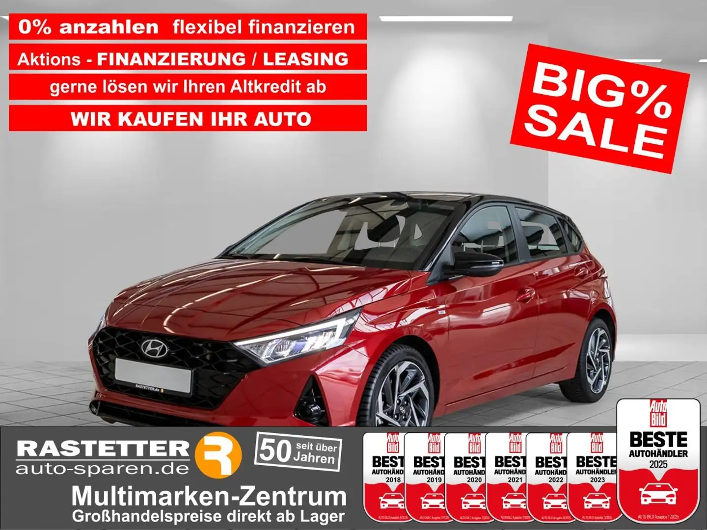 Hyundai i20 T-GDI DCT Trend Zweifarb+CarPlayNavi+LED+virtCP+Ka Rot - 1