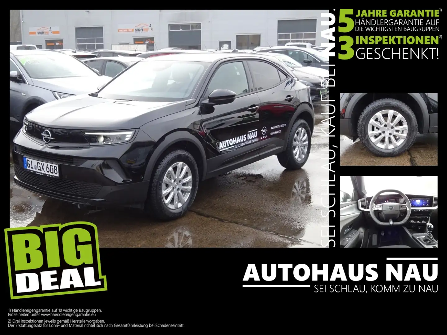 Opel Mokka Elegance 1.2 Inspektionspaket BigDeal! Zwart - 1