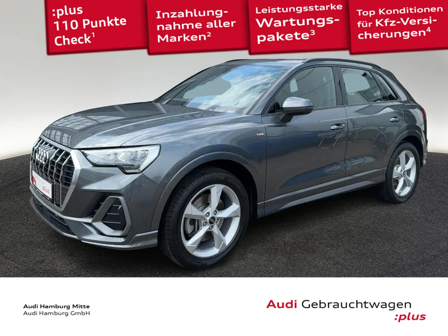 Audi Q3 45 TFSI S line quattro S tronic Virtual PDC N Grau - 1