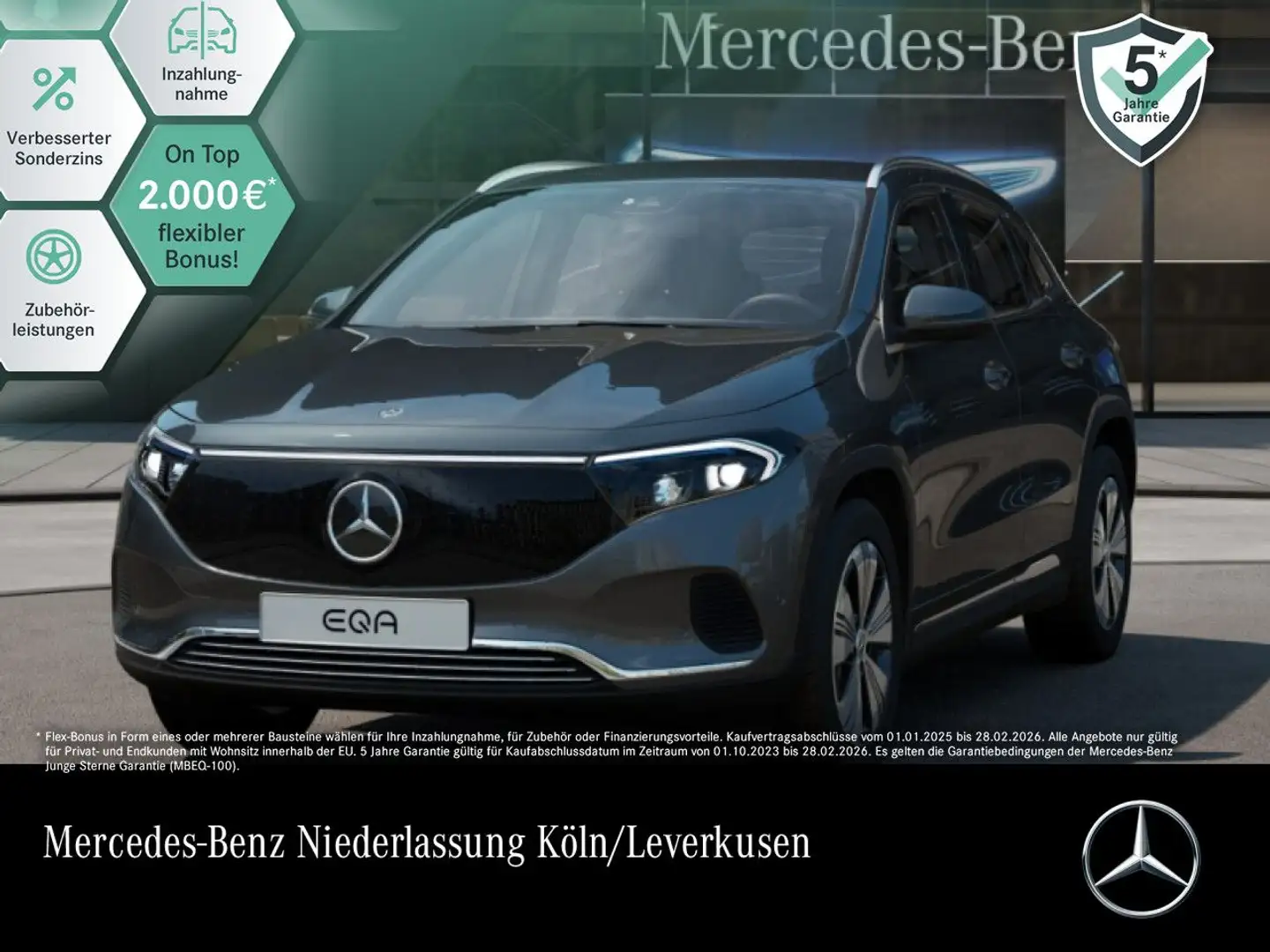 Mercedes-Benz EQA 300 4M PROG+ADVANCED+AHK+KAMERA+SPUR Grau - 1