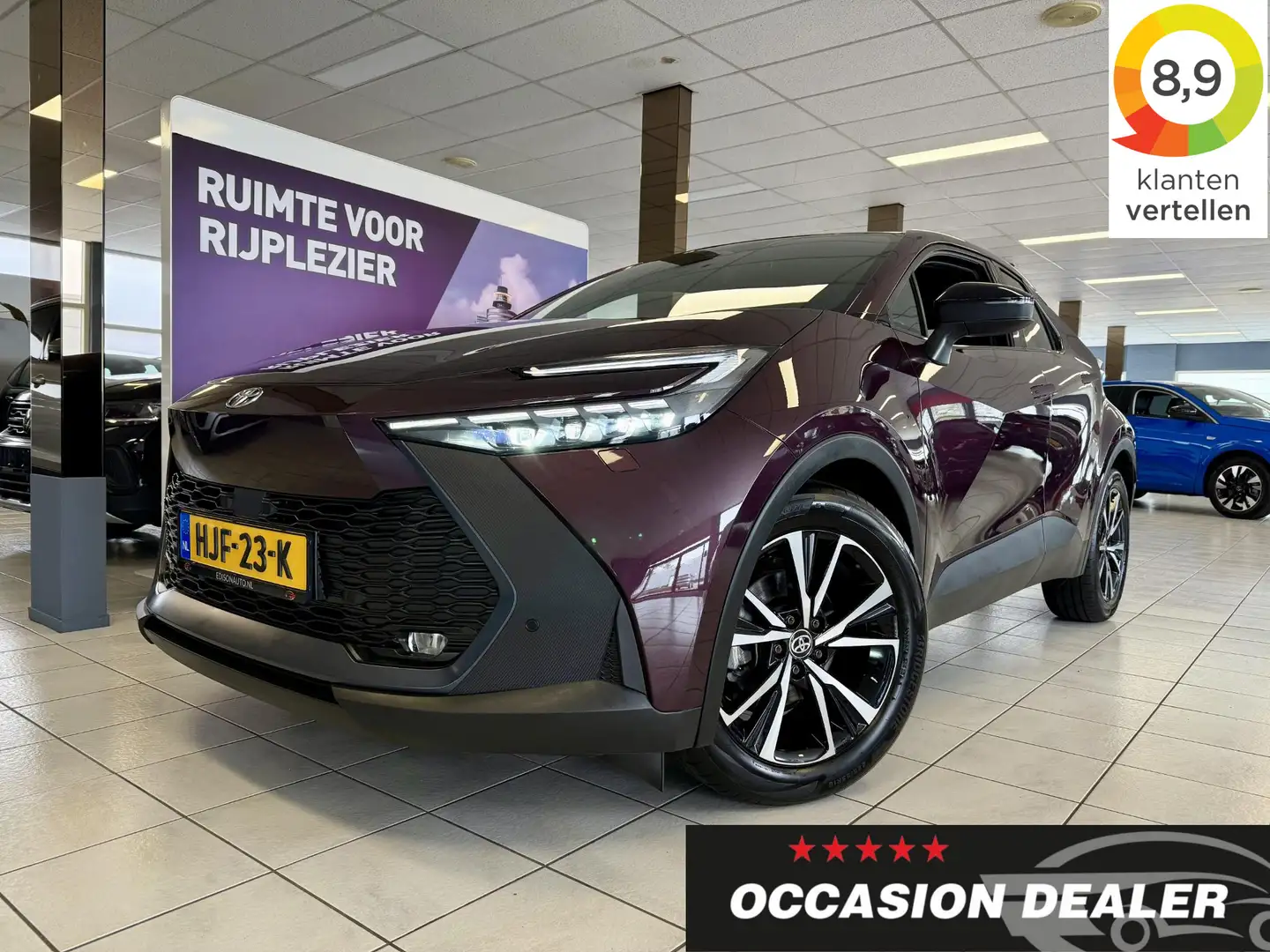Toyota C-HR 1.8 Hybrid 140 STYLE + *LED*APP*LM18*ADAP*NAVI* Paars - 1