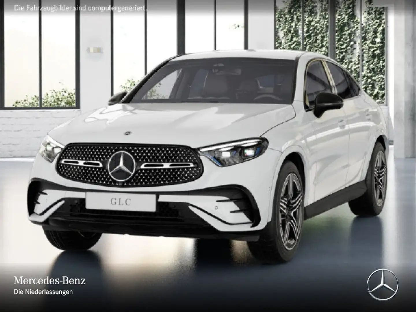 Mercedes-Benz GLC 200 4M AMG+NIGHT+360+AHK+TOTW+KEYLESS+9G Blanc - 2