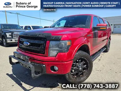 Red 2013 Ford F-150 Pickup Truck Four-Wheel Drive 6-Speed Automatic