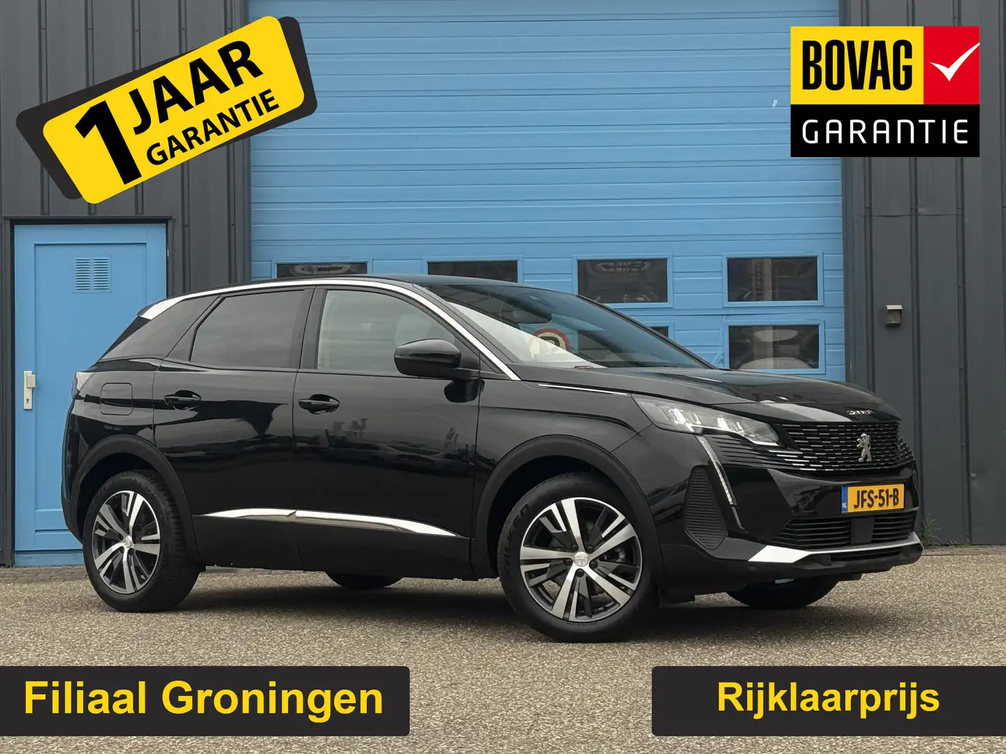 Peugeot 3008 1.2 Hybrid 136 Allure Pack Business GRATIS Aflever Noir - 1