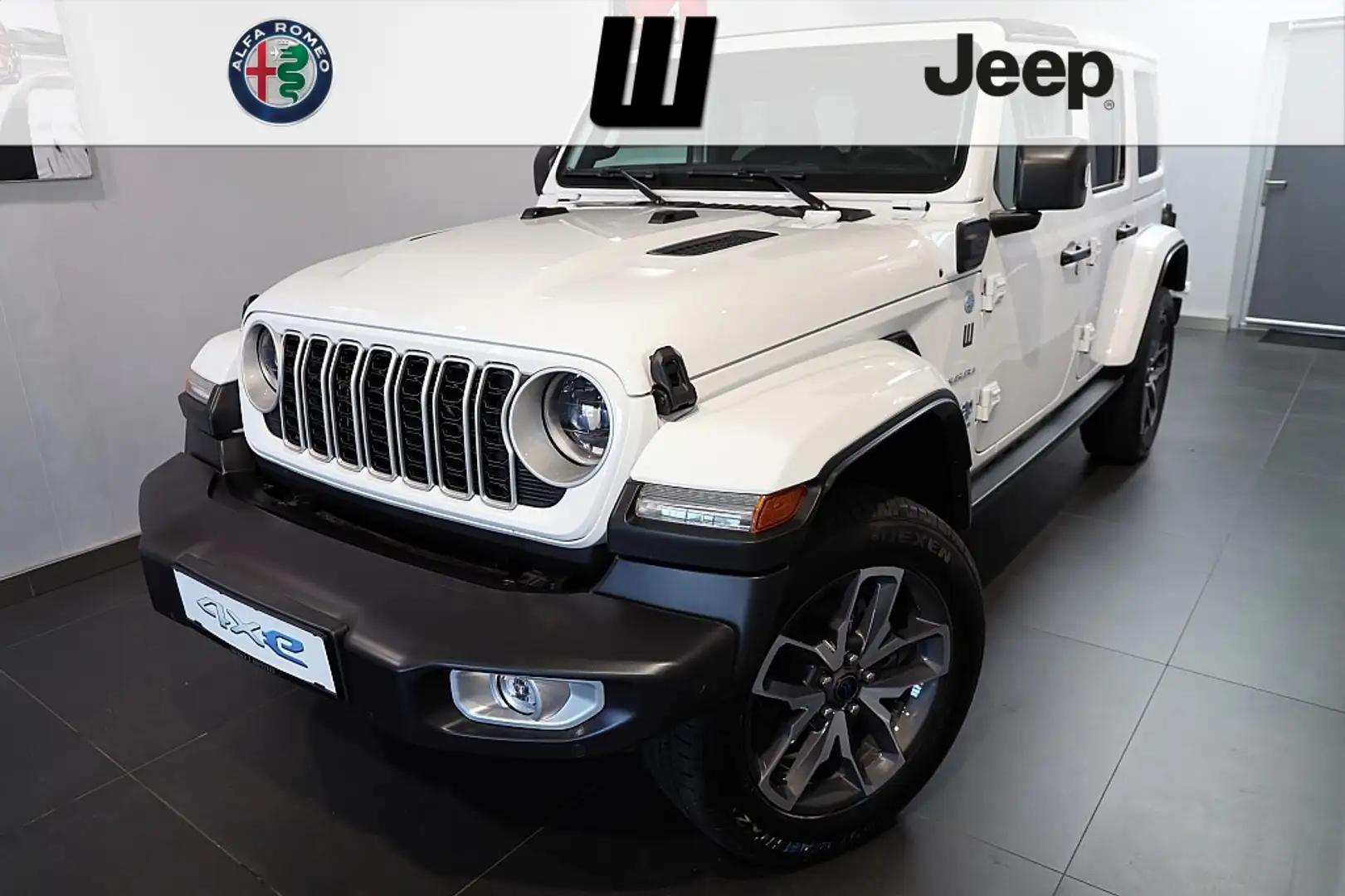 Jeep Wrangler Unlimited 2,0 GME PHEV 8AT Sahara MY24 Blanc - 1