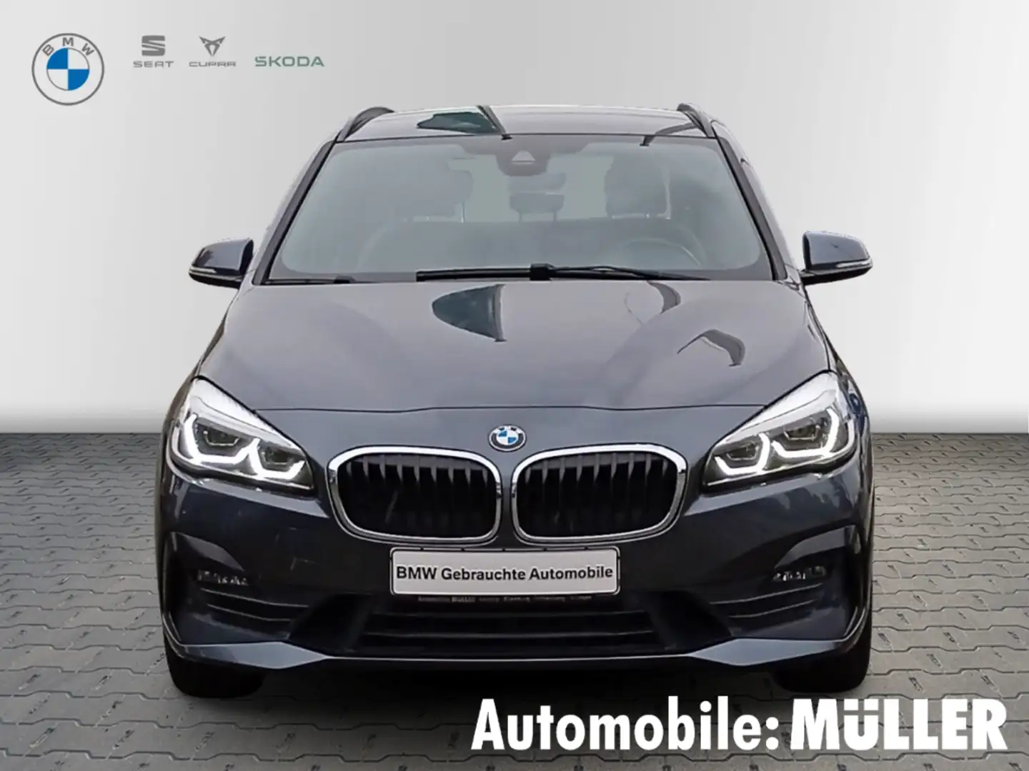 BMW 218 Active Tourer d ADVANTAGE+NAV+LEDER+LED+EL.HECKKLA Grau - 2