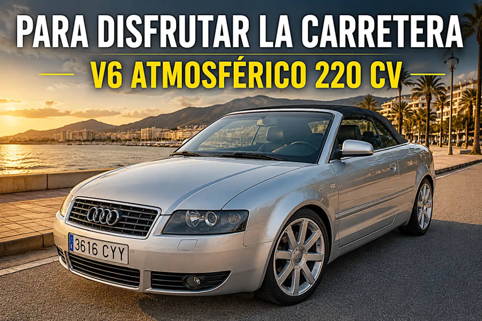 Audi A4 Descapotable Automático de 2 Puertas Plateado - 1