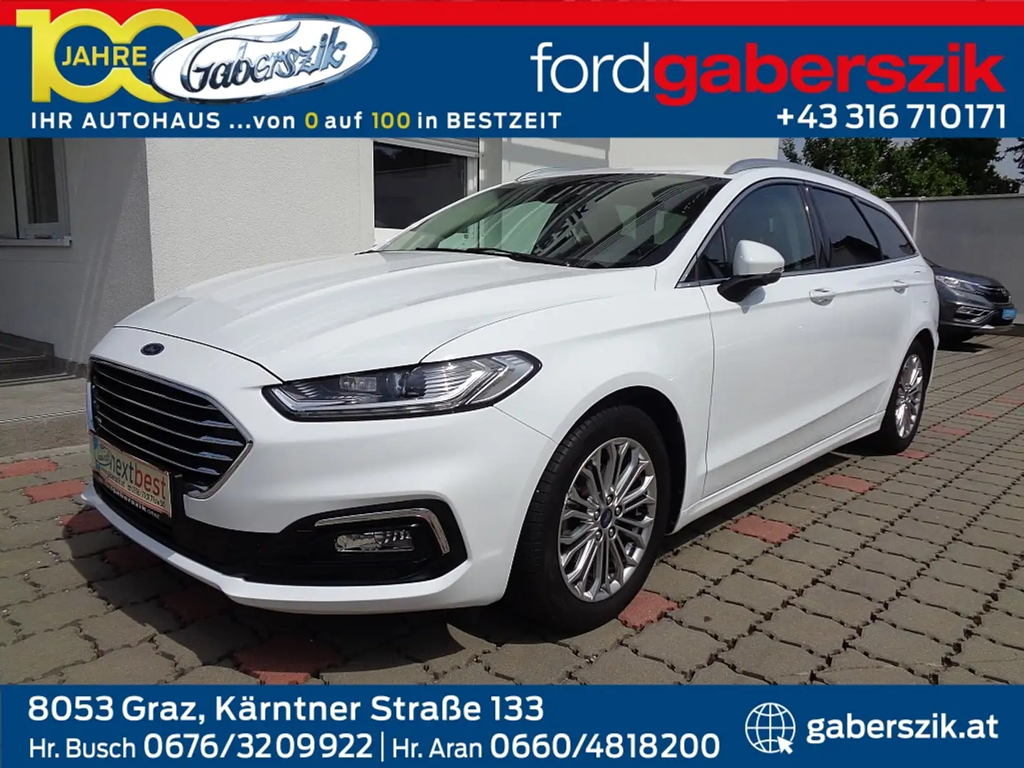 Ford Mondeo Traveller Titanium 2,0 Hybrid Aut. Weiß - 1