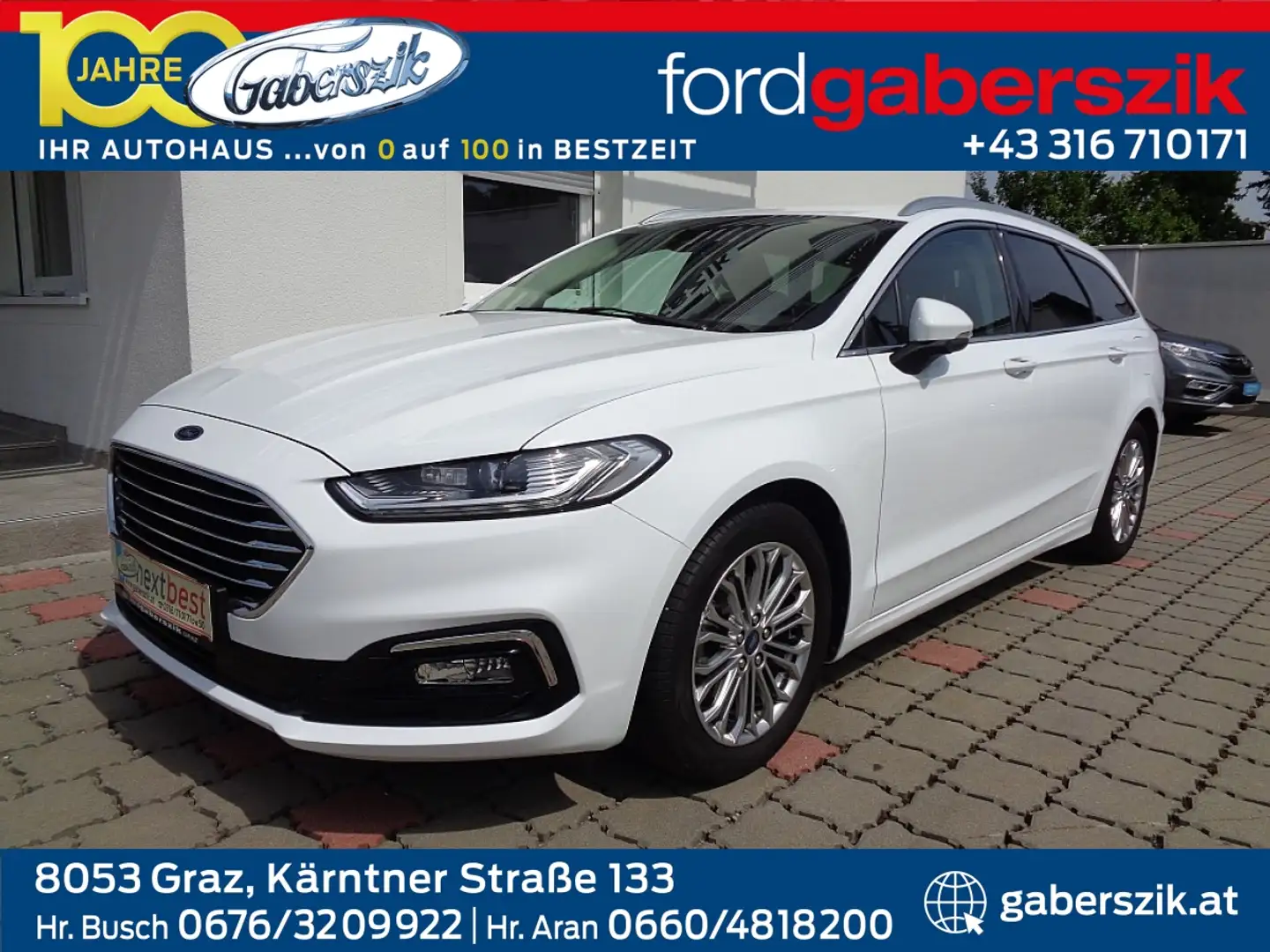 Ford Mondeo Traveller Titanium 2,0 Hybrid Aut. Bianco - 1