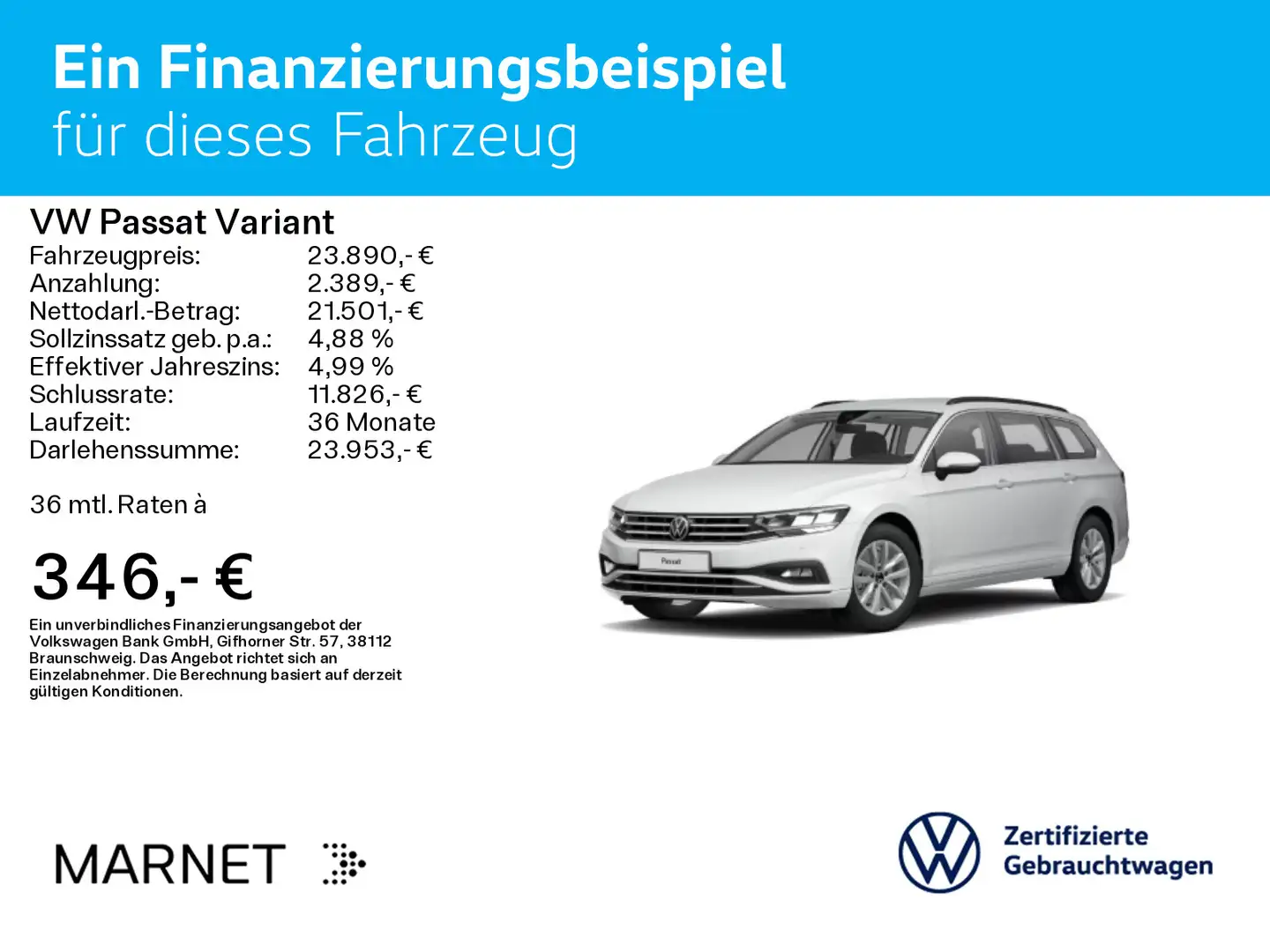 Volkswagen Passat Variant Business 1.5 TSI Navi*Kamera*Keyl Blanco - 2