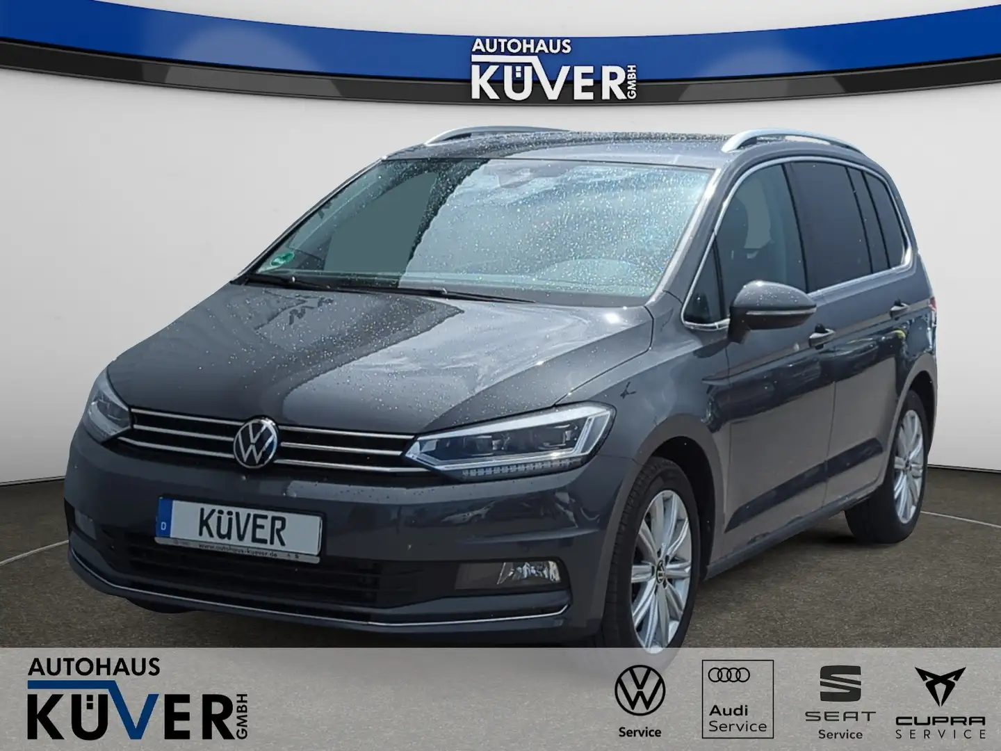 Volkswagen Touran Highline 1,5 TSI DSG Navi+ACC+LED+Shzg. Grau - 1