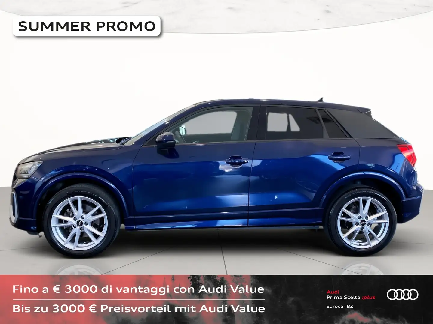Audi Q2 35 2.0 tdi s line edition s-tronic Blauw - 2