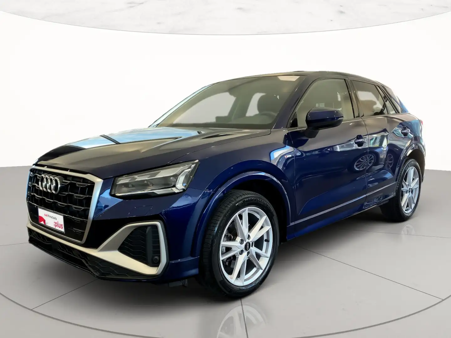 Audi Q2 35 2.0 tdi s line edition s-tronic Blauw - 1