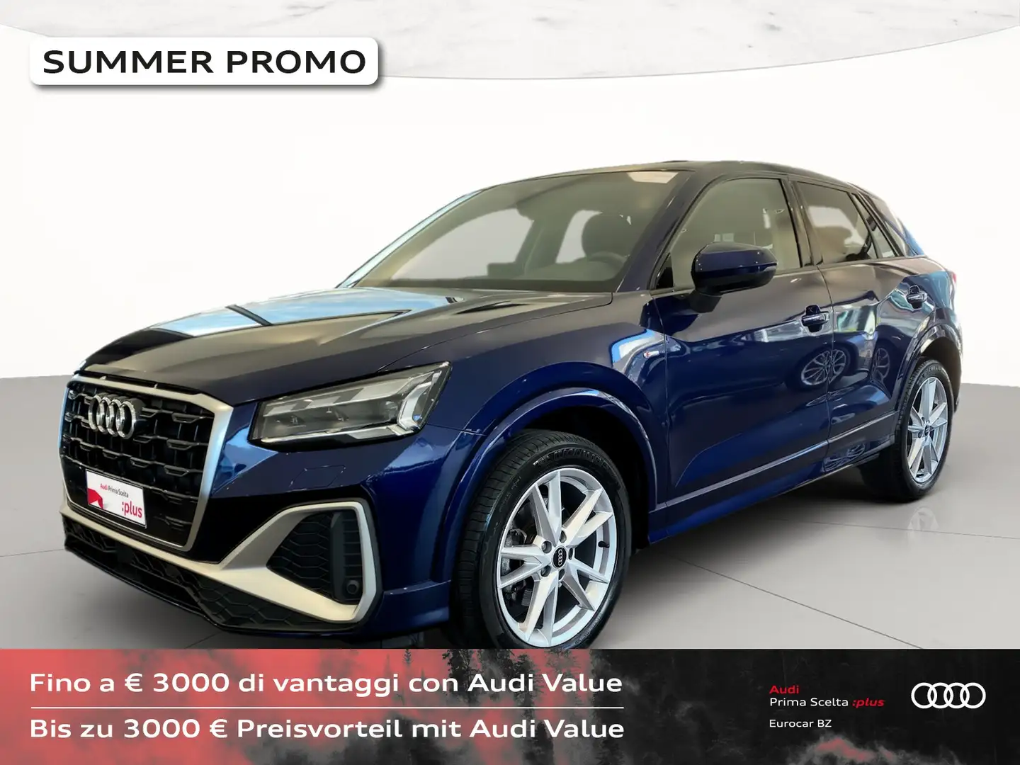 Audi Q2 35 2.0 tdi s line edition s-tronic Blauw - 1