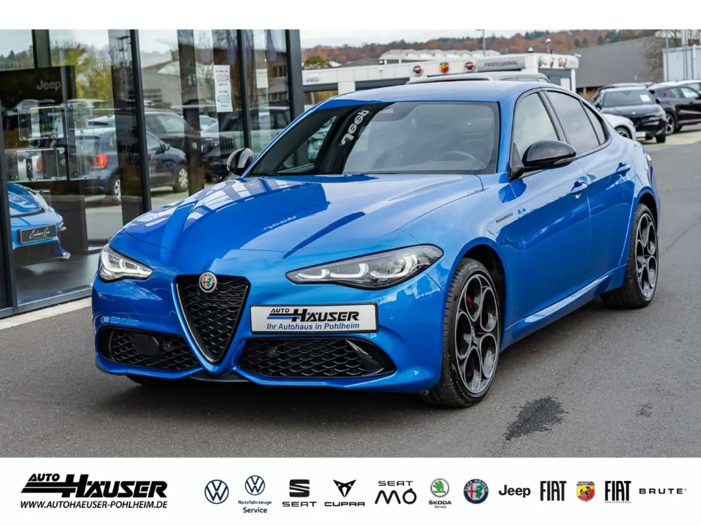 Alfa Romeo Giulia Competizione 2.0 Turbo AT8 Q4 HARMAN-KARDON MEMORY Blau - 1