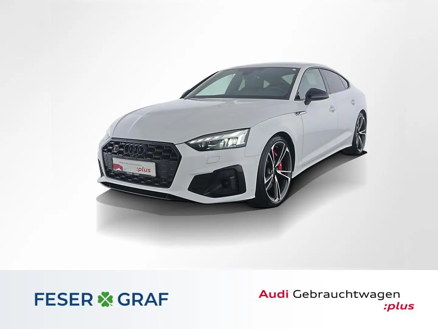Audi S5 Sportback Vir. Cockpit/Navi/B&O/Kamera/20" Wit - 1