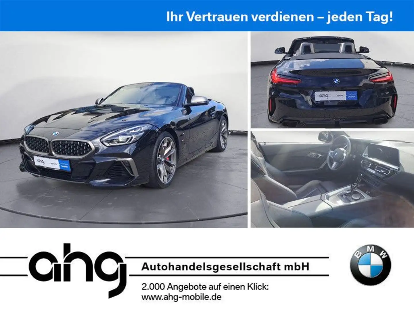 BMW Z4 M40i Cabrio Leder 19Zoll M-Felgen Siyah - 1