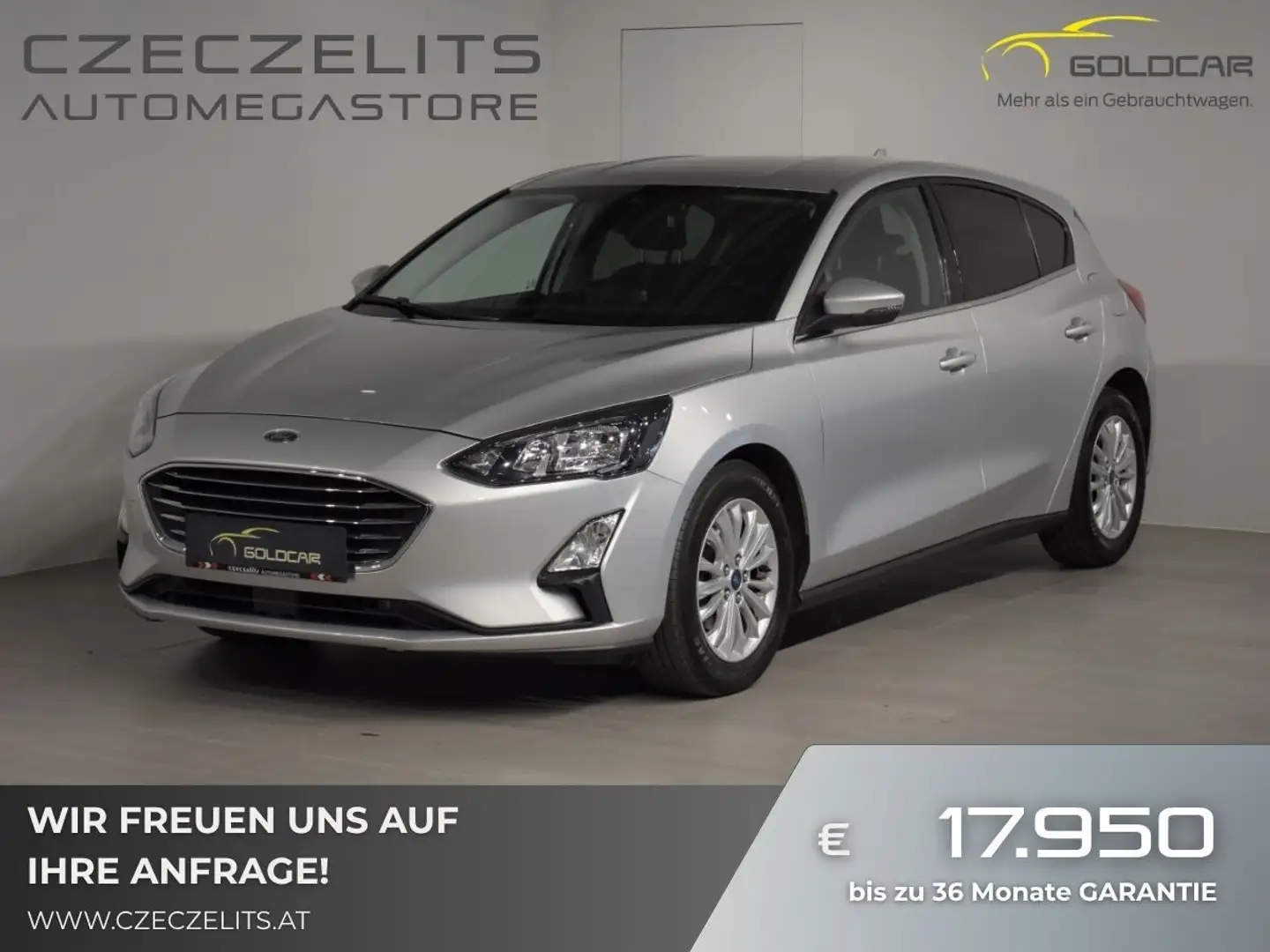 Ford Focus 1,0 EcoBoost Titanium Aut. Silber - 1