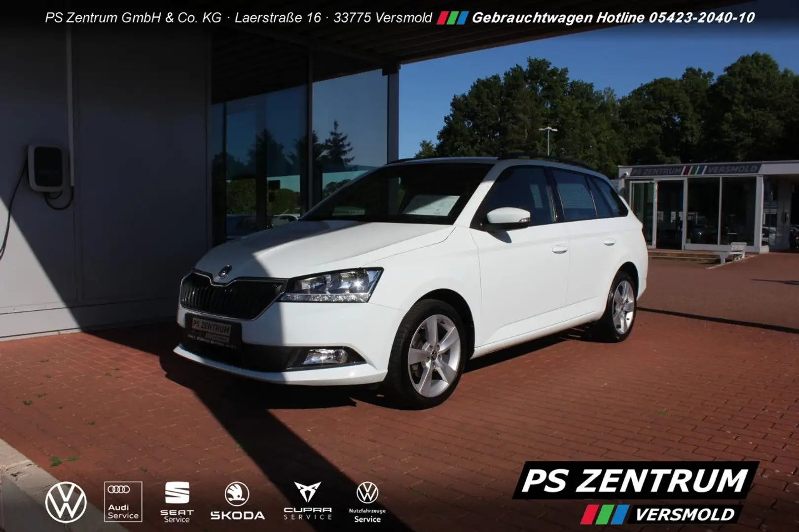 Skoda Fabia Combi 1.0 MPI Cool Plus Klima PDC Bluetooth Weiß - 1