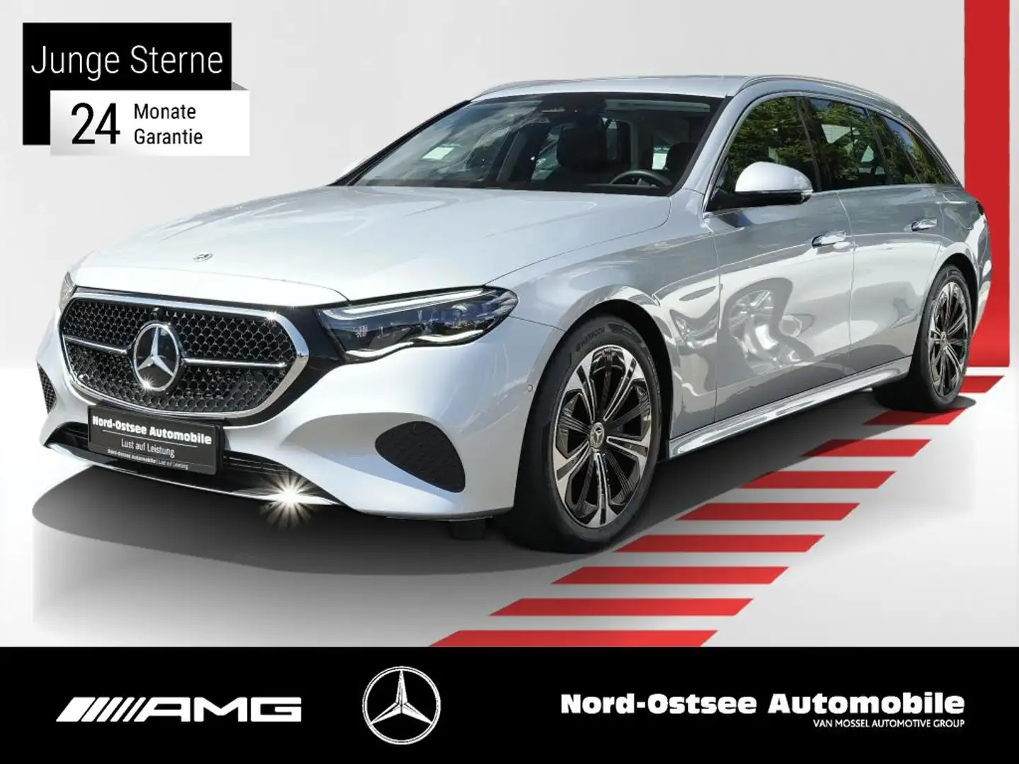Mercedes-Benz E 300 e T AVANTGARDE ADV.+ AHK 4D-SOUND KEYLESS Argent - 1