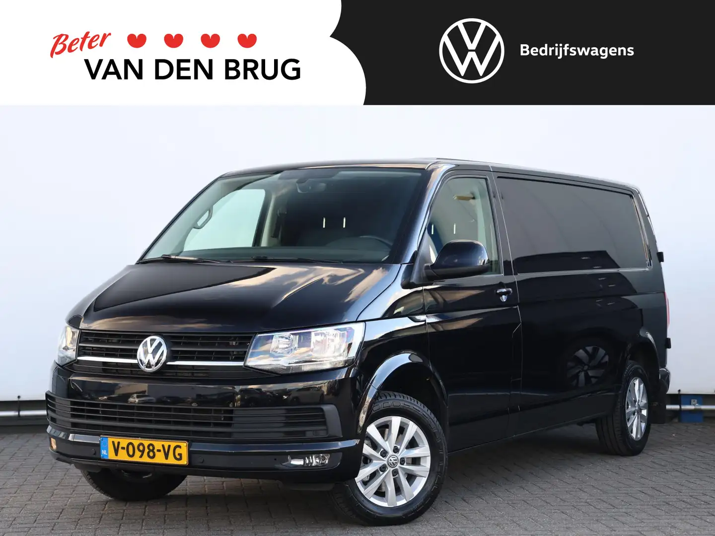 Volkswagen T6 Transporter 2.0 TDI 150PK DSG L2H1 Highline | Airco | Cruise c Noir - 1