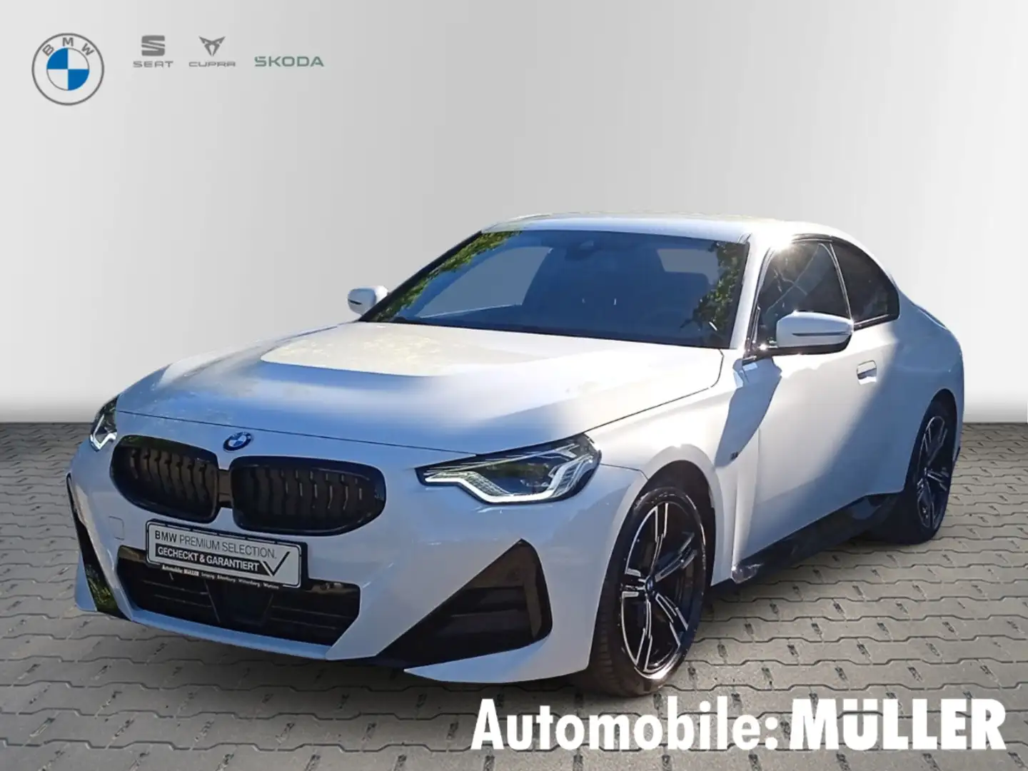 BMW 220 d Coupe Mild Hybrid*M-Sport*Ad. LED*DAB*HiFi*Shado Weiß - 1