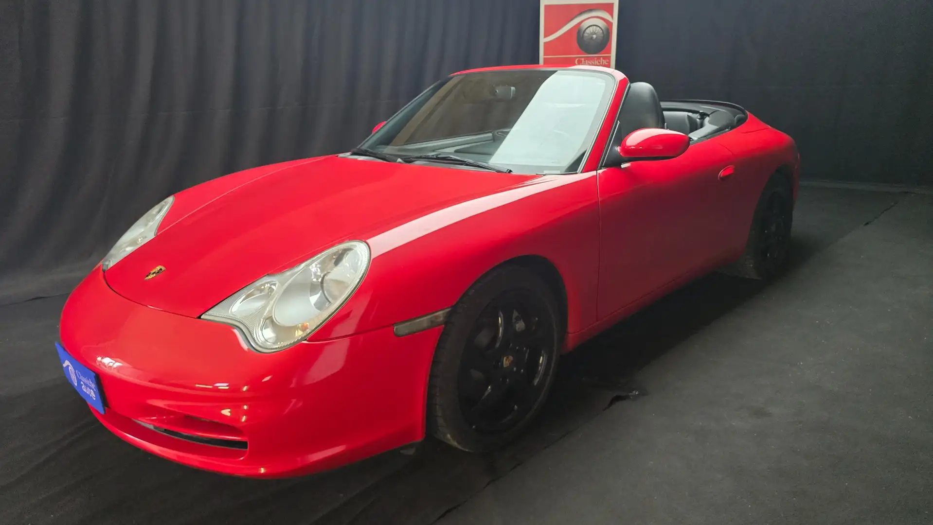 Porsche 911 911 Cabrio 3.6 Carrera 4 320cv ASI CON CRS HARDTOP Rot - 1