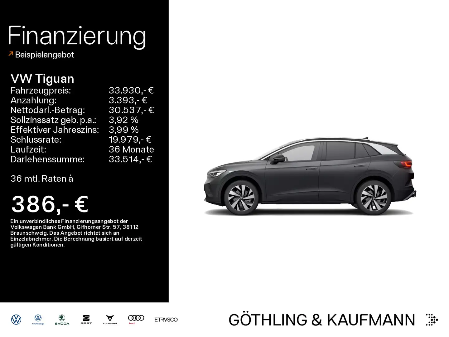 Volkswagen Tiguan R-Line 1.5 TSI 110kW*DSG*NAVI*KAM*MATRIX* Grau - 1