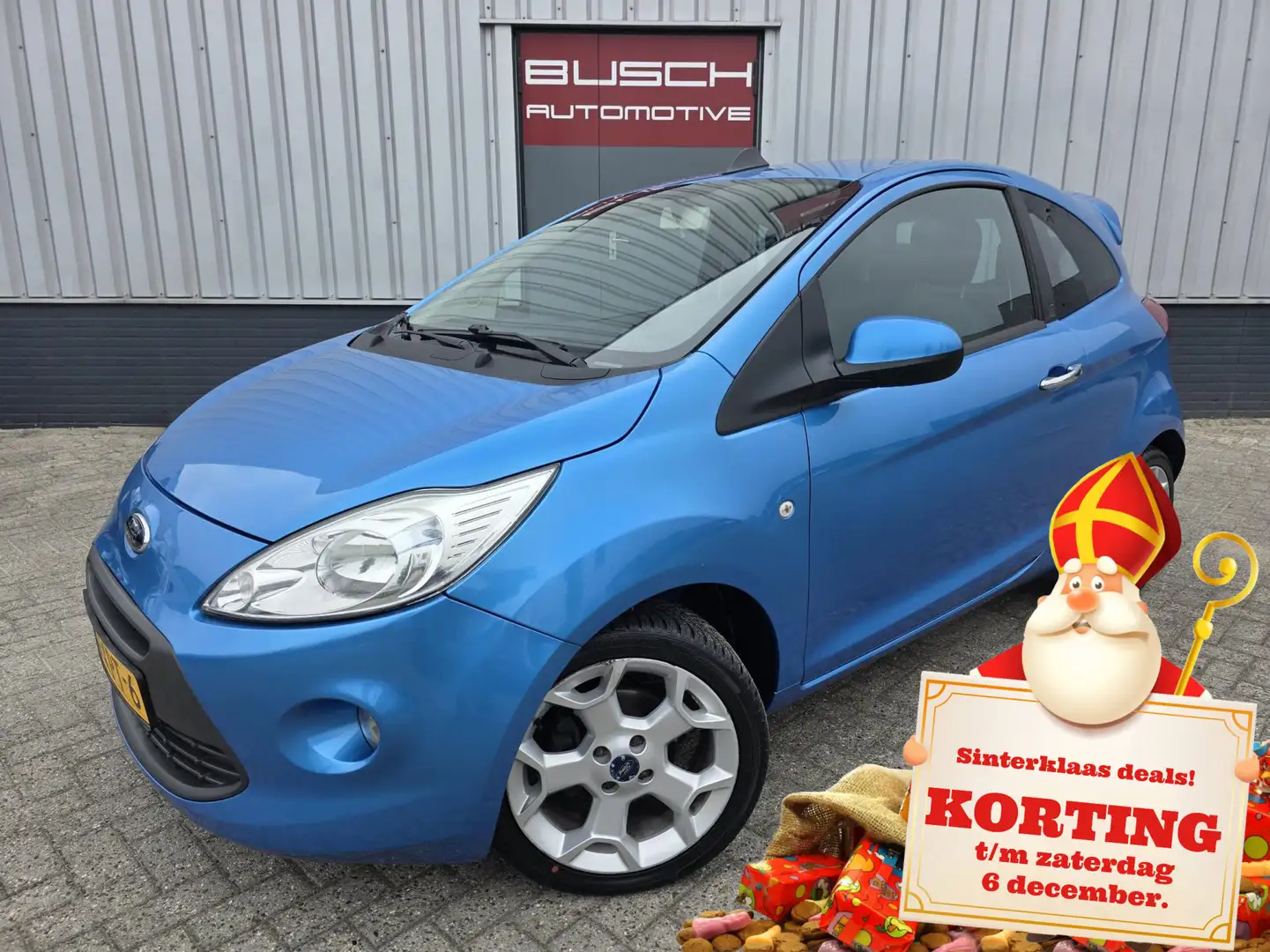Ford Ka/Ka+ 1.2 Titanium X start/stop | VAN 2e EIGENAAR | AIRC Blauw - 1