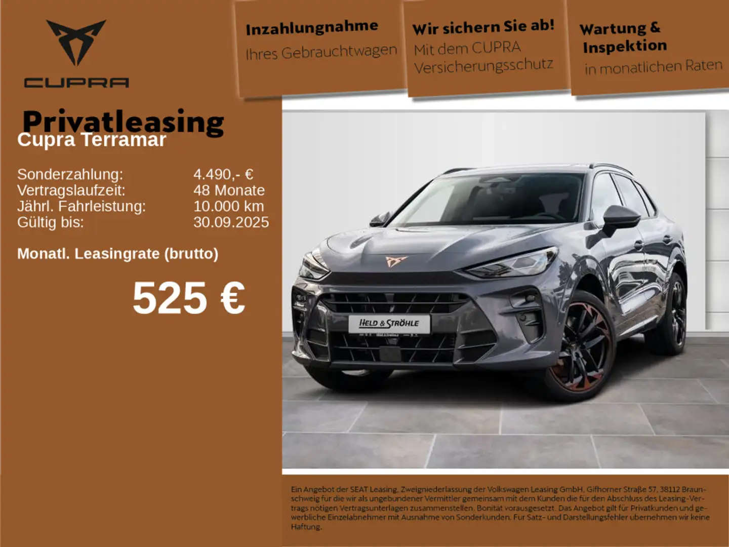 CUPRA Terramar VZ 2.0 TSI 195 kW SHZ MEMORY SENNHEISER Grigio - 1