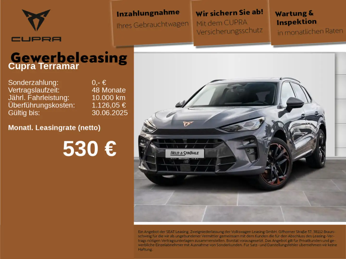 CUPRA Terramar VZ 2.0 TSI 195 kW SHZ MEMORY SENNHEISER Gris - 1