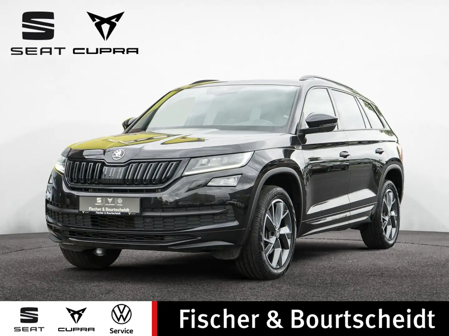 Skoda Kodiaq 2.0 TDI Sportline NAVI AHK KAMERA MEM Zwart - 1