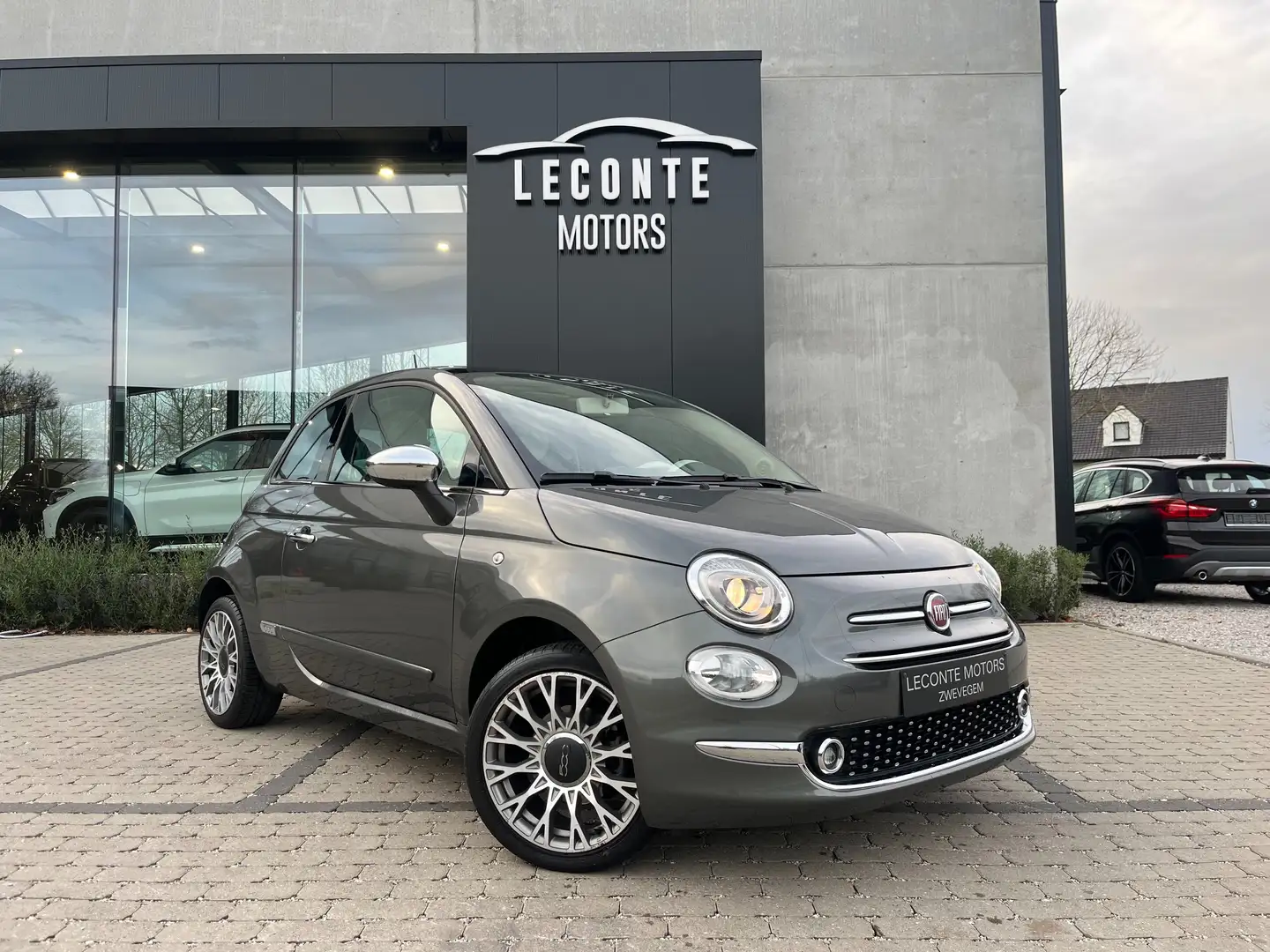 Fiat 500 500 1.2i Leder/Panodak/GPS/Bluetooth/Alu-Velgen/.. Grijs - 1