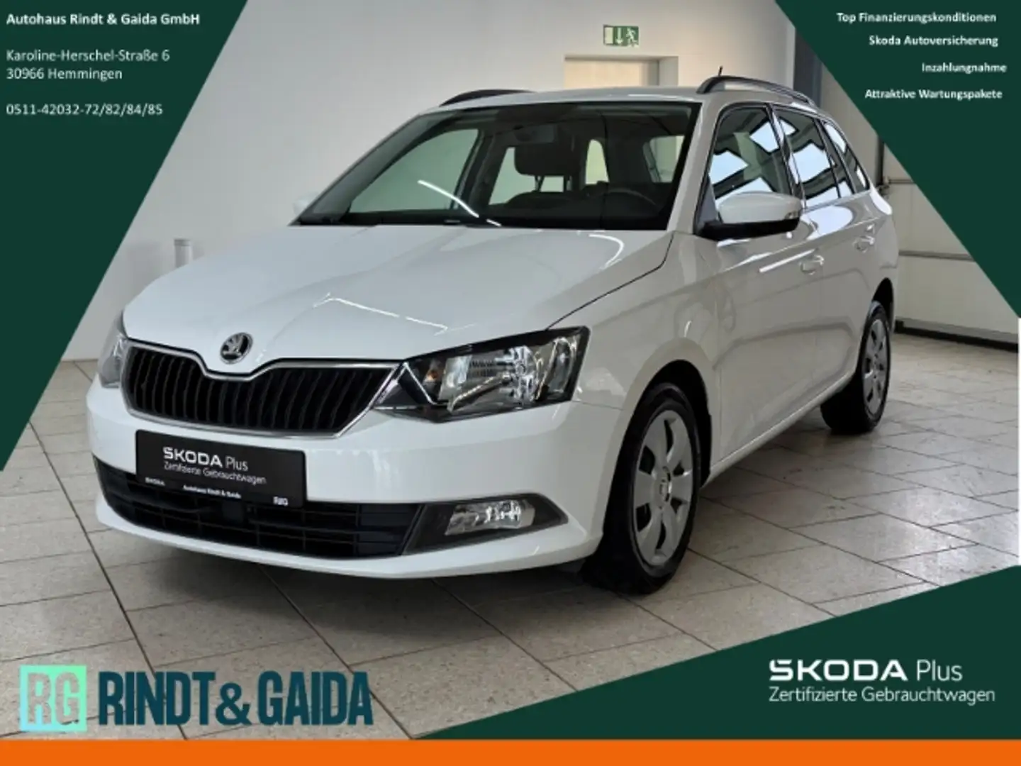 Skoda Fabia Combi 1.4 TDI Ambition Klima Freisprech Weiß - 1