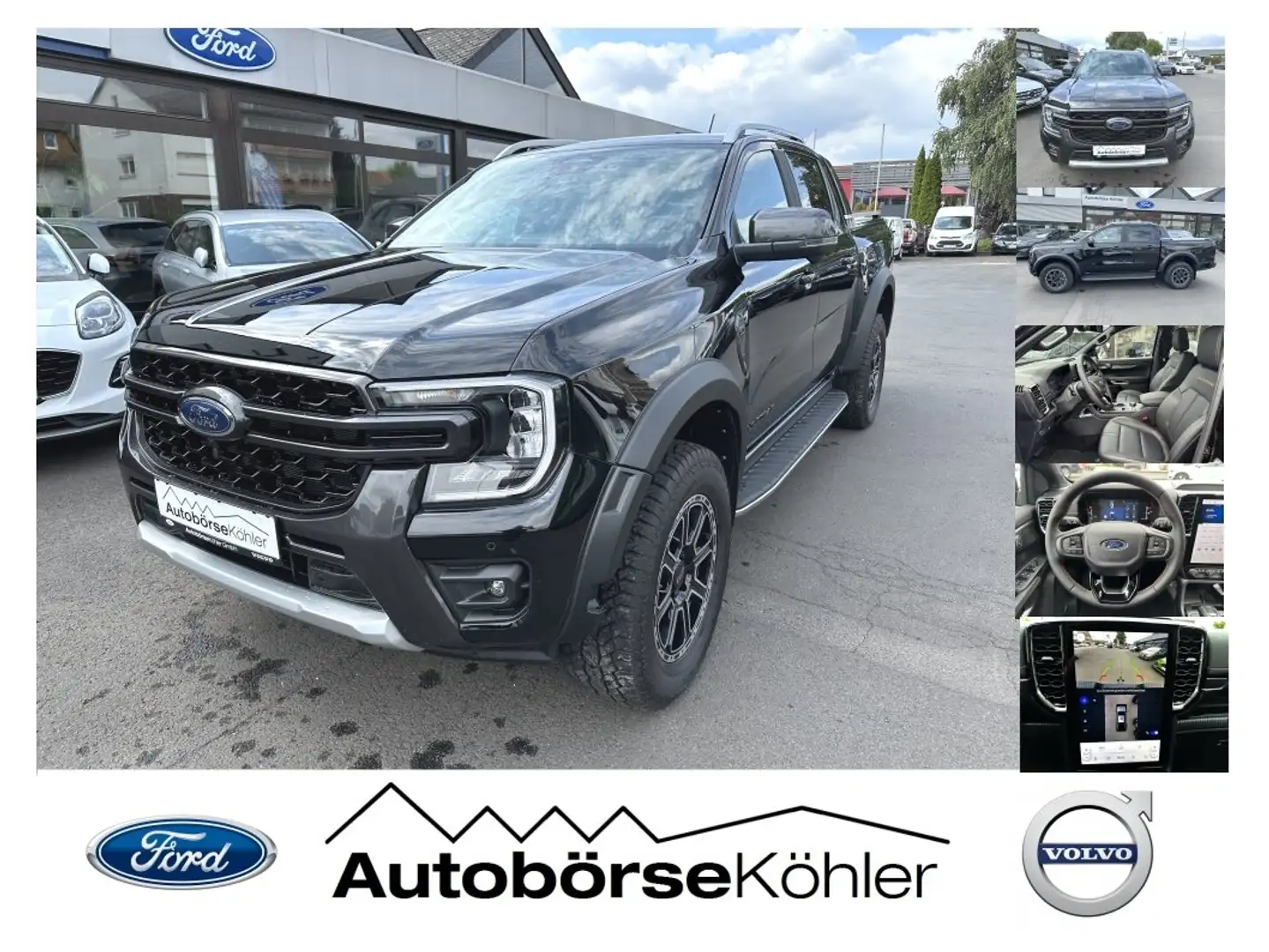 Ford Ranger 2.0 Wildtrak e-4WD *360°, Rollo, iACC, AHK...* Nero - 1