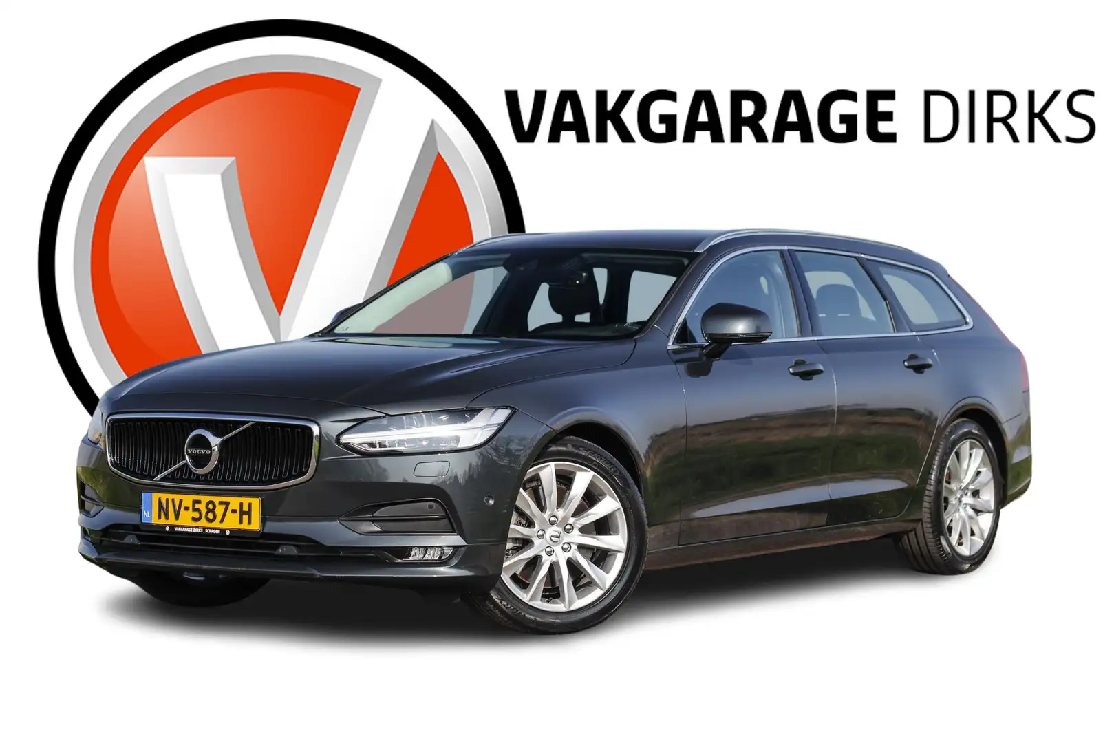 Volvo V90 2.0 T5 Aut. 255 PK ✅ Full LED ✅ ACC ✅ Comfortstoel Gris - 1