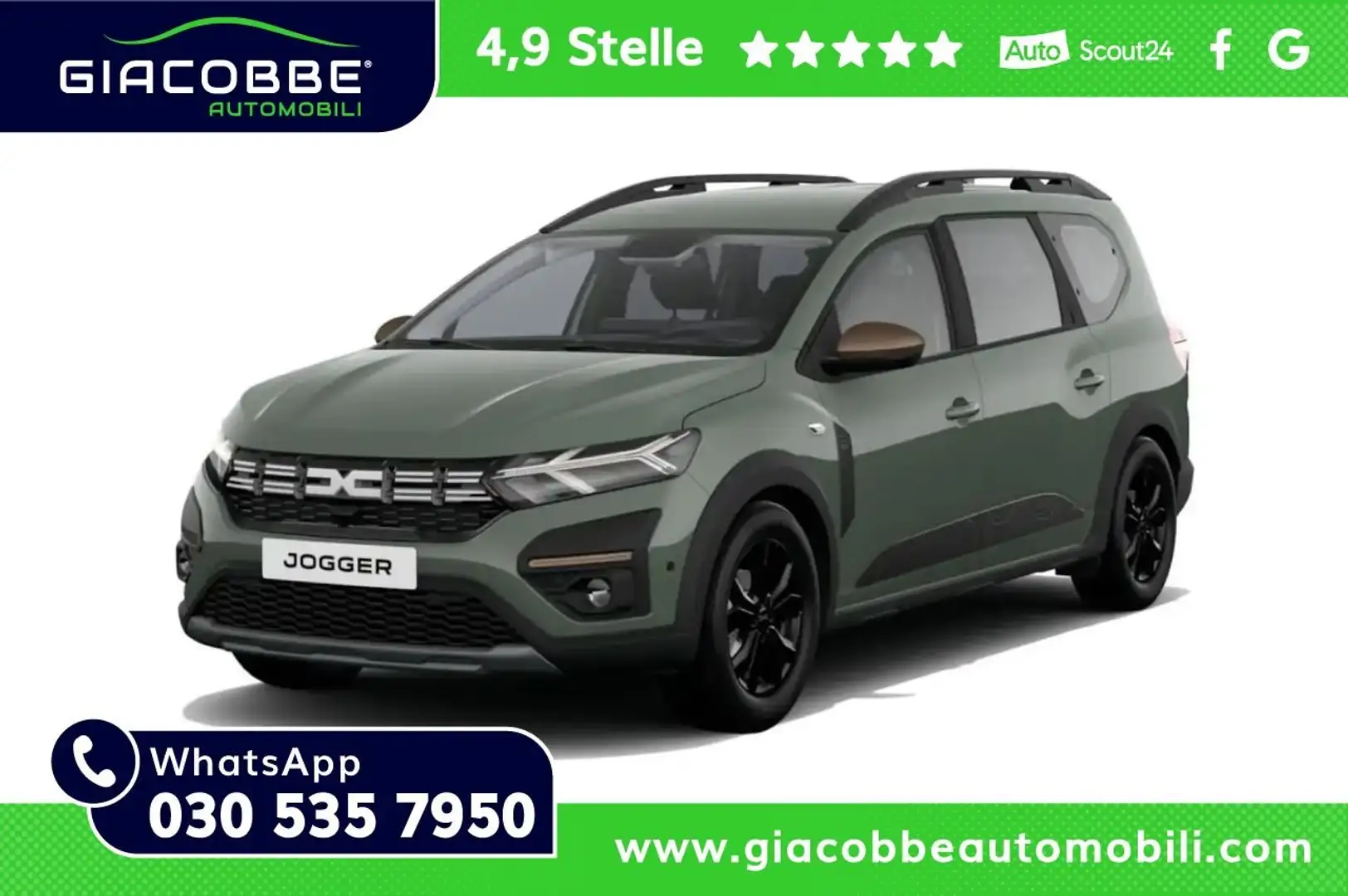 Dacia Jogger EXTREME UP TCE 100CV GPL 7P 🔥ULTIMI STOCK🔥 Verde - 1