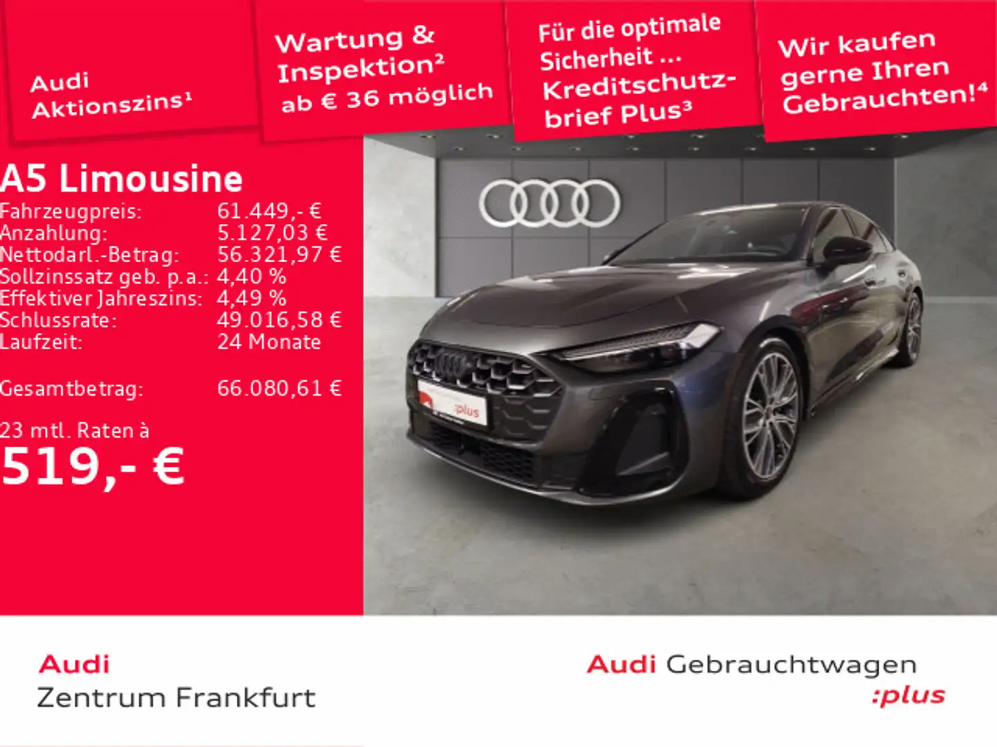 Audi A5 TDI quattro S tronic MatrixLED B&O Grau - 1