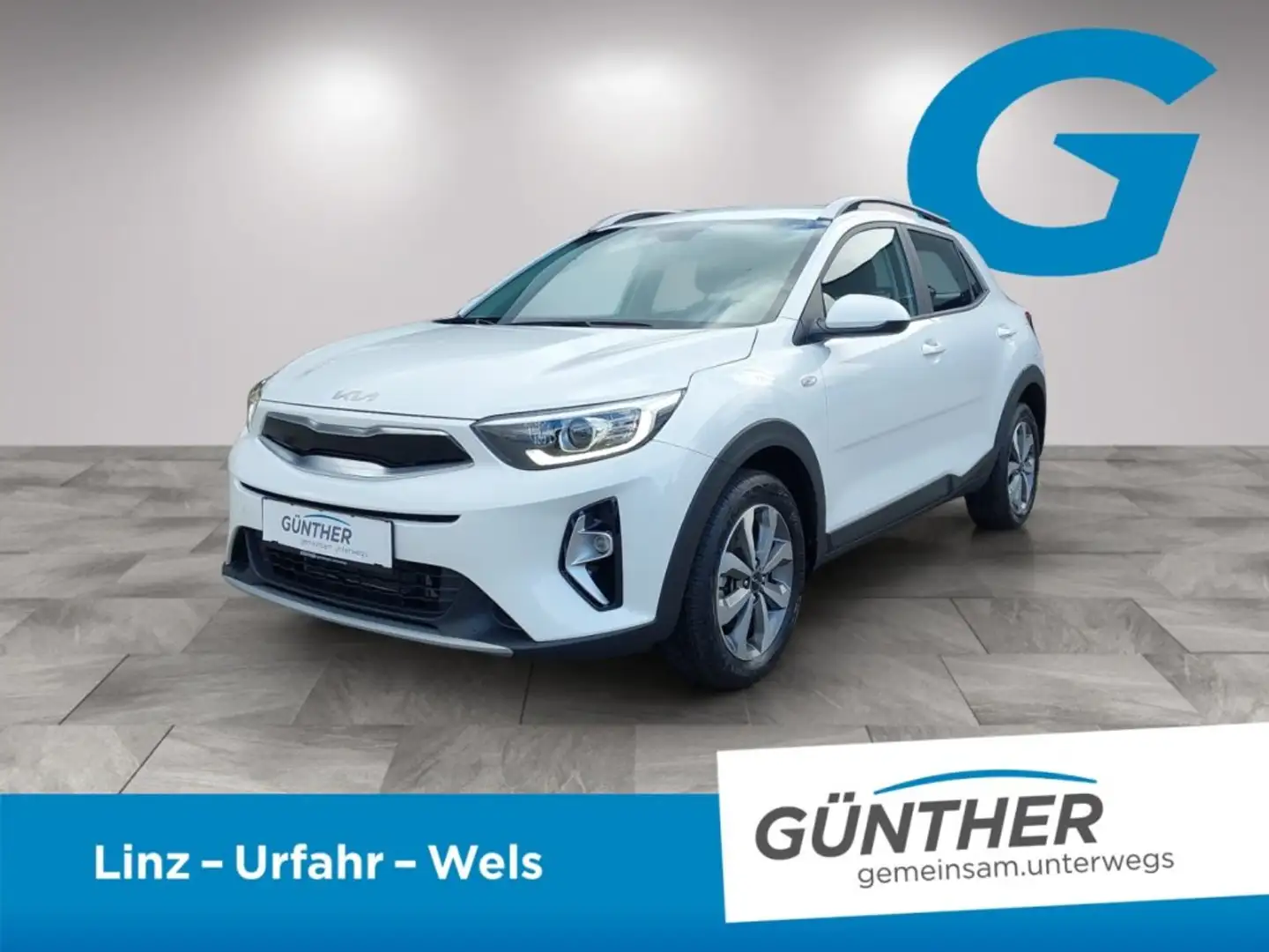 Kia Stonic Silber 1.0 TGDI Blanc - 1