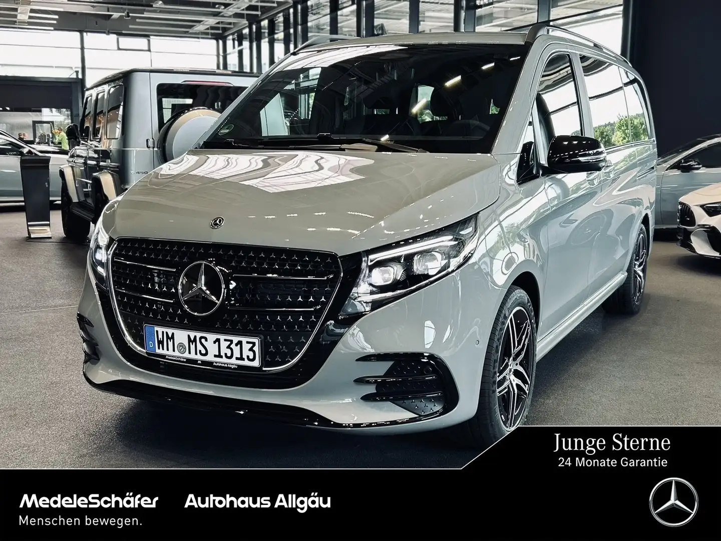 Mercedes-Benz V 300 V 300 d 4MATIC AVANTGARDE Lang AMG Line/4m/Sport Gris - 1