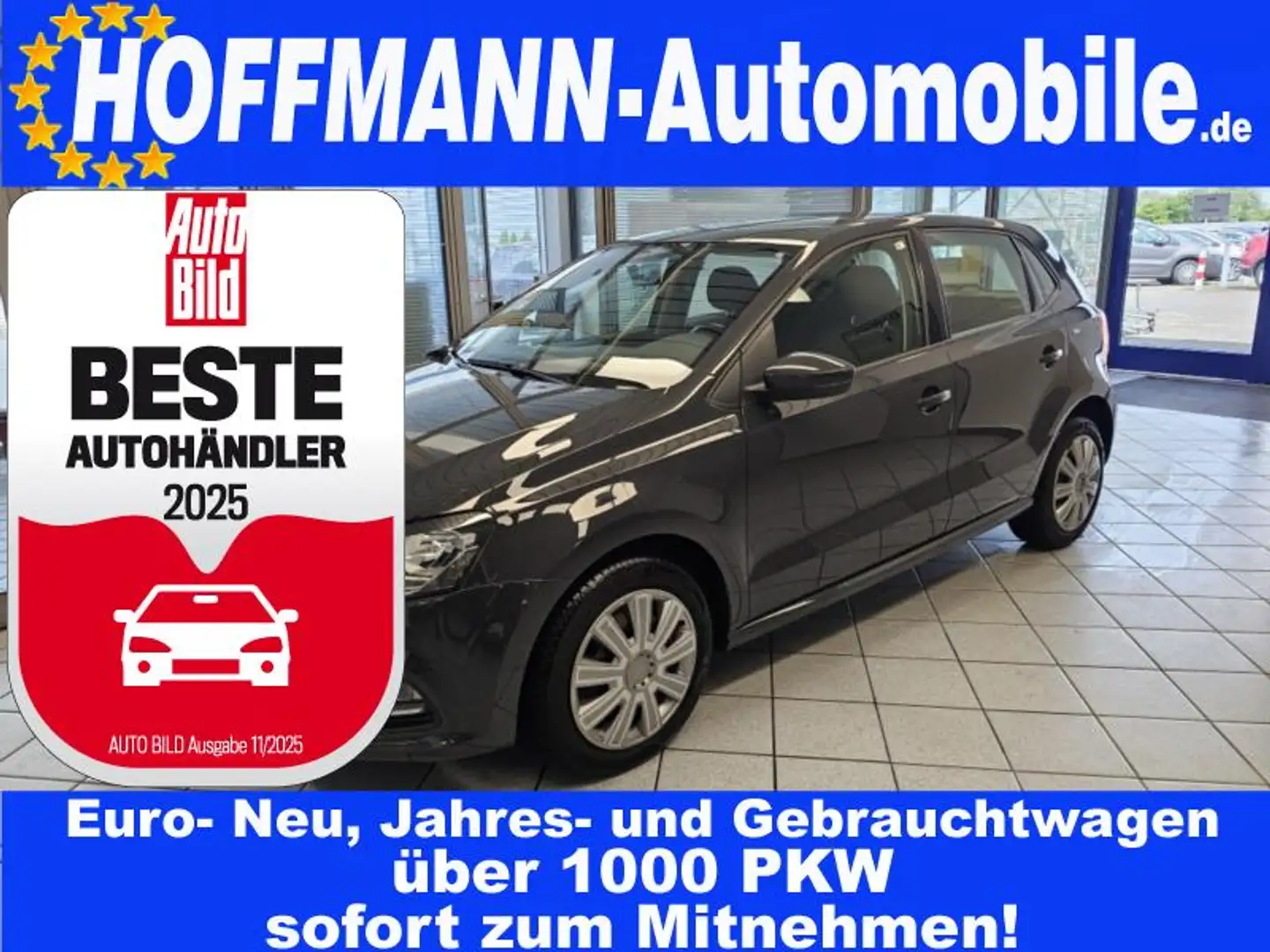 Volkswagen Polo PDC,Klimaanlge,BT,Allwetterreifen Schwarz - 1